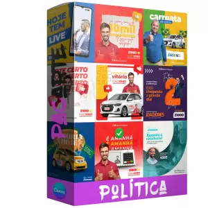 Pack de 50 artes de Política