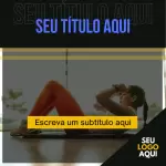 Pack para academia com 10 artes editáveis no canva