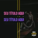 Pack para academia com 10 artes editáveis no canva