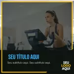 Pack para academia com 10 artes editáveis no canva