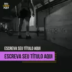 Pack para academia com 10 artes editáveis no canva