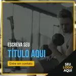 Pack para academia com 10 artes editáveis no canva