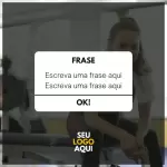 Pack para academia com 10 artes editáveis no canva