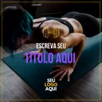 Pack para academia com 10 artes editáveis no canva