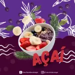 Pacote de 10 Propagandas Editáveis no Canva para Açaí e Sorvete