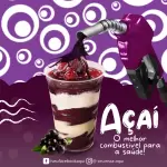 Pacote de 10 Propagandas Editáveis no Canva para Açaí e Sorvete