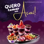 Pacote de 10 Propagandas Editáveis no Canva para Açaí e Sorvete