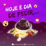 Pacote de 10 Propagandas Editáveis no Canva para Açaí e Sorvete