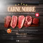 Pack para açougue com 40 artes editáveis no canva