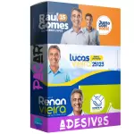 Pack de 10 Adesivos para Política