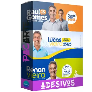 Pack de 10 Adesivos para Política