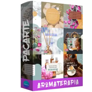 Pacote de 10 Propagandas Editáveis no Canva para Aromaterapia