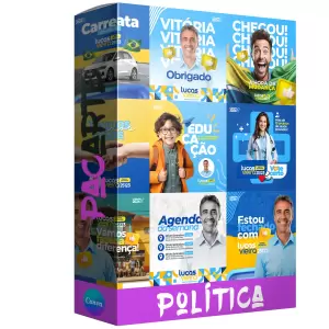Pack de 100 artes para Política