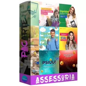 Pacote de 14 Artes Editáveis no Canva para Assessoria Financeira