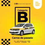 Pack de auto escola com 30 mídias editáveis no canva