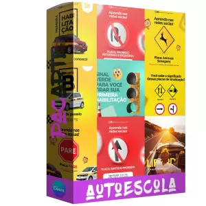 Pack de auto escola com 30 mídias editáveis no canva