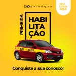 Pacote com 25 Artes Editáveis no Canva Para Autoescola