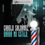 Pack de barbearia com 330 artes editáveis no canva