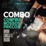 Pack de barbearia com 330 artes editáveis no canva