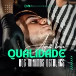 Pack de barbearia com 330 artes editáveis no canva