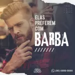 Pacote de 30 Propagandas Editáveis no Canva para Serviços de Barbearia