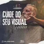 Pacote de 30 Propagandas Editáveis no Canva para Serviços de Barbearia