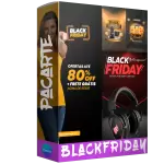Conjunto de 69 Artes Editáveis no Canva para a Black Friday