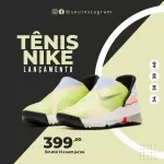 Pack para loja de sapatos com 52 artes editáveis no canva