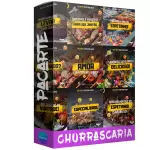 Pack para churrascaria com 40 artes editáveis no canva