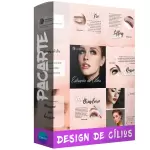 Pacote de 25 Artes Editáveis no Canva para Anúncios de Cílios