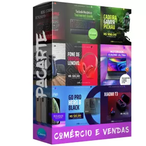 Pack para Comercio e Vendas com 20 mídias editáveis no canva
