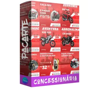 Pack para Concessionária com 20 mídias editáveis no canva