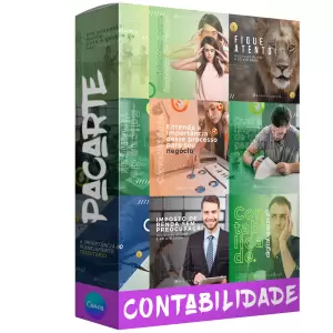 Pack de contabilidade com 240 artes editáveis no canva