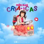 Pack para dia das crianças com 29 artes editáveis no canva