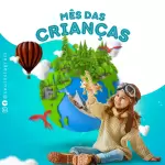 Pack para dia das crianças com 29 artes editáveis no canva