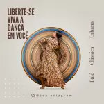 Pack para dança com 35 mídias editáveis no canva