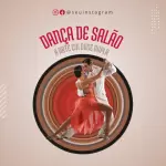 Pack para dança com 35 mídias editáveis no canva