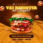 Pack de Delivery com 50 artes editáveis no canva