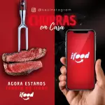 Pack de Delivery com 50 artes editáveis no canva