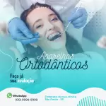 Pack para dentista com 279 artes editáveis no canva