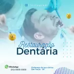 Pack para dentista com 279 artes editáveis no canva