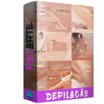 Pacote de 25 Artes Editáveis no Canva para Anúncios de Depilação