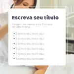 Pacote de 18 Artes Editáveis no Canva para Dermatologia