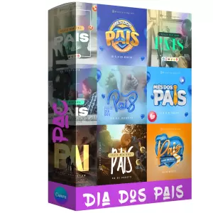 Pack para dia dos pais Com 73 artes editáveis no canva