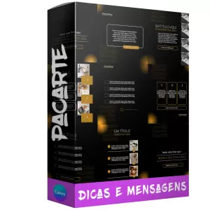 Pacote de 10 Artes Editáveis no Canva para Dicas e Mensagens