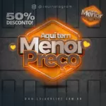 Pack para loja de eletrônicos com 40 artes editáveis no canva