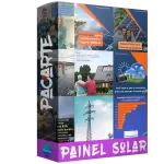 Pacote de 53 Artes Editáveis no Canva de Energia Solar