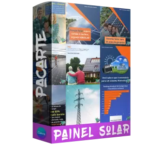 Pacote de 53 Artes Editáveis no Canva de Energia Solar