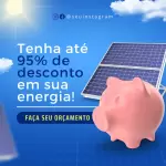 Pack para energia solar com 30 artes editáveis no canva