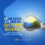 Pack para energia solar com 30 artes editáveis no canva